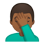 man facepalming Emoji on Android, Google