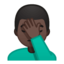 man facepalming Emoji on Android, Google