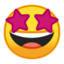 star-struck Emoji on Android, Google