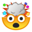 Emoji de me explota la cabeza en Android, Google