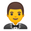 man Emoji on Android, Google