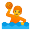 person playing water polo Emoji on Android, Google