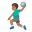 man playing handball Emoji on Android, Google