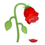 wilted flower Emoji on Android, Google