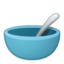 bowl with spoon Emoji on Android, Google