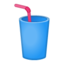 cup with straw Emoji on Android, Google