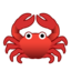 crab Emoji on Android, Google