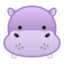 Emoji de hipopótamo en Android, Google