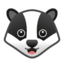 badger Emoji on Android, Google