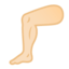 Emoji de pierna en Android, Google