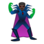 man supervillain Emoji on Android, Google