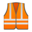 safety vest Emoji on Android, Google