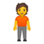 person standing Emoji on Android, Google