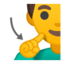 deaf man Emoji on Android, Google