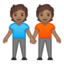 Emoji de personas de la mano en Android, Google