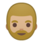 Emoji de hombre con barba en Android, Google