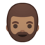 Emoji de hombre con barba en Android, Google