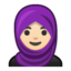 头巾上的Android, Google表情符号