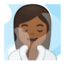 woman in steamy room Emoji on Android, Google