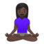 woman in lotus position Emoji on Android, Google