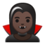 woman vampire Emoji on Android, Google