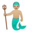 merman Emoji on Android, Google