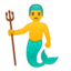 merman Emoji on Android, Google