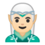 man elf Emoji on Android, Google