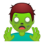 Emoji de hombre zombie en Android, Google