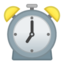 Emoji de reloj despertador en Android, Google