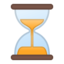 hourglass done Emoji on Android, Google