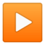 play button Emoji on Android, Google