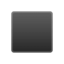 black medium square Emoji on Android, Google