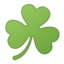 shamrock Emoji on Android, Google