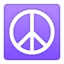 peace symbol Emoji on Android, Google