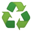 recycling symbol Emoji on Android, Google