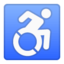 wheelchair symbol Emoji on Android, Google