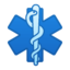 Emoji de símbolo médico en Android, Google