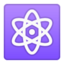 atom symbol Emoji on Android, Google