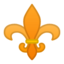 Emoji de flor de lis en Android, Google