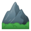 mountain Emoji on Android, Google