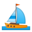 sailboat Emoji on Android, Google