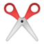 scissors Emoji on Android, Google