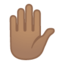 Emoji de mano levantada en Android, Google