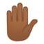 Emoji de mano levantada en Android, Google