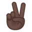 victory hand Emoji on Android, Google