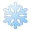 snowflake Emoji on Android, Google