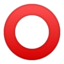 hollow red circle Emoji on Android, Google