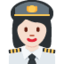 woman pilot Emoji on Twitter