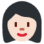 Emoji de cara de mujer en Twitter